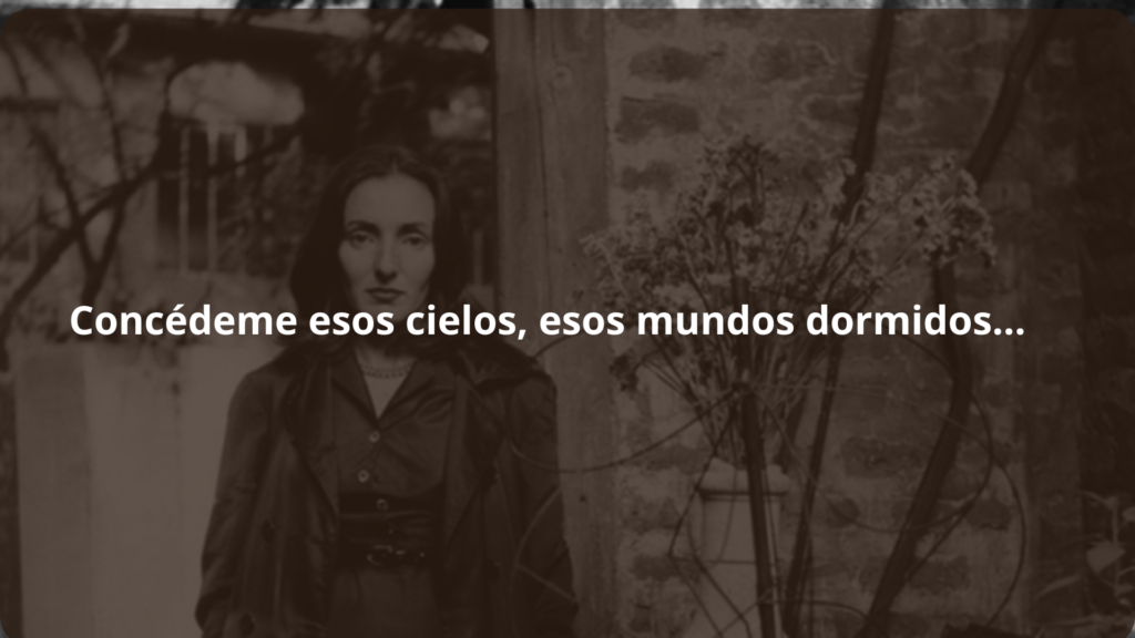 Portada del poema Concédeme esos cielos, esos mundos dormidos… de Idea Vilariño
