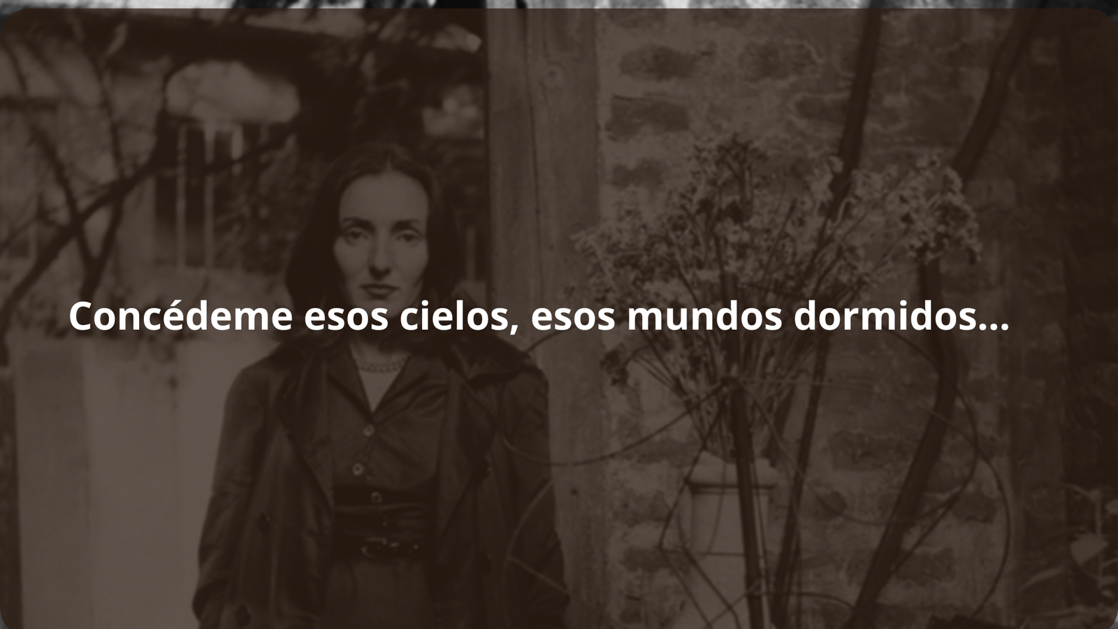 Portada del poema Concédeme esos cielos, esos mundos dormidos… de Idea Vilariño
