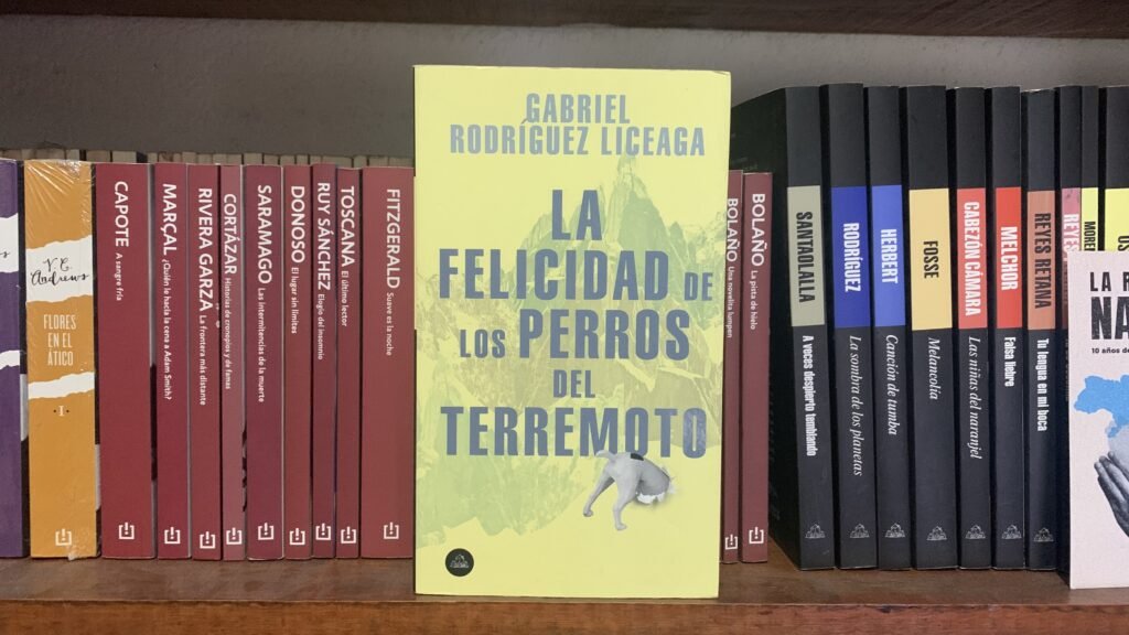 Portada de la novela La felicidad de los perros del terremoto de Gabriel Rodríguez Liceaga en editorial Random House
