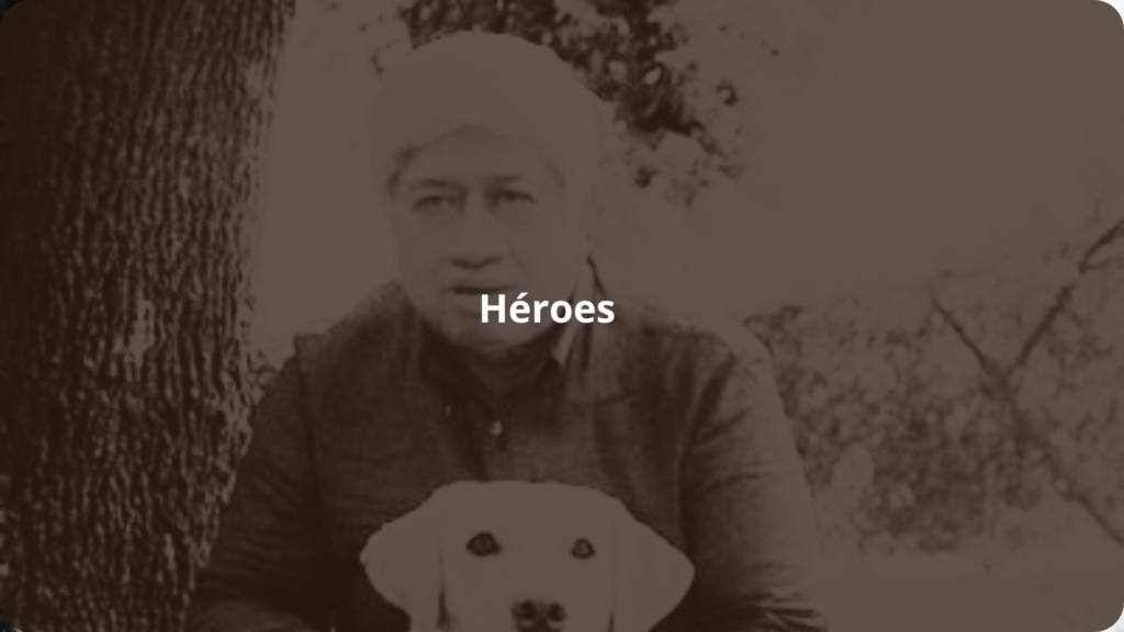 Portada del poema héroes de Gerardo de la Concha