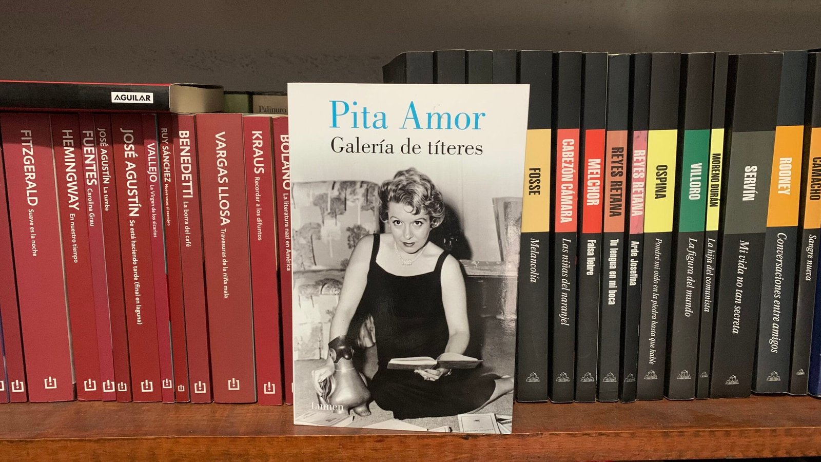 Portada del libro de cuentos galería de títeres de la escritora mexicana guadalupe amor, mejor conocida como Pita Amor, publicado después de 40 años por la editorial Lumen, perteneciente a Penguin Random House Grupo Editorial